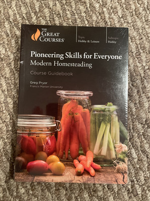 Great Courses Pioneering Skills For Everyone Modern Homesteading Book/DVD Sealed
