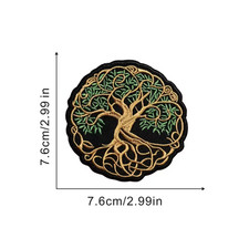 Tree of Life Iron-On Embroidered iron Patch 3 inch wide