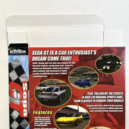 vintage SEGA GT, 2001 (Sega PC Windows) Big Box ONLY - Empty - Activision - Picture 8 of 11