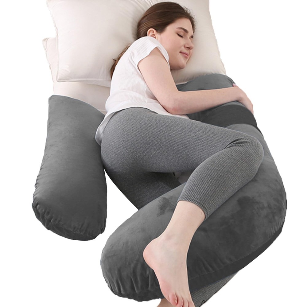 Pregnancy Pillow Full Body Maternity Support Detachable Adjustable Comfort