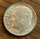 1964-D Roosevelt Dime About Uncirculated Denver Final 90% Silver Issue U.S. Coin