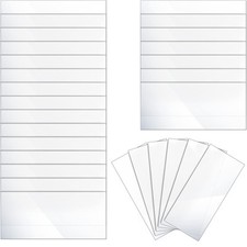 500 Pcs Clear Plastic Tags for Protecting Shelf Label, Price Tag Sign and Tic...