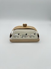 NEW Cooksmart Highland Sheep Butter Dish Kitchen Tableware Stone Gift Country 