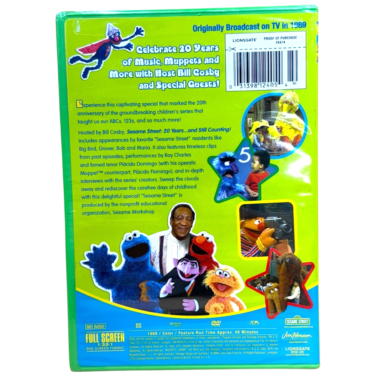 Sesame Street: 20 Years and Still Counting (DVD, 2010) for