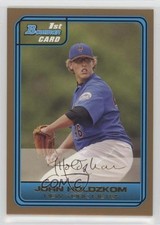 2006 Bowman Draft Draft Picks Gold John Holdzkom #DP21 z6b