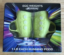 Egg Weights Running Pods 2.0 lbs Set Metal Adult Lime Green, New