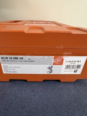 Fein ASCD 18-200 W4 Cordless Impact Driver W/ Case, 2x Battery, And Charger