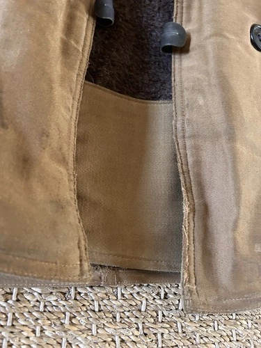 Vintage WWII Era Barnstormer Coat Alpaca Lined Military? 40" Chest image 9