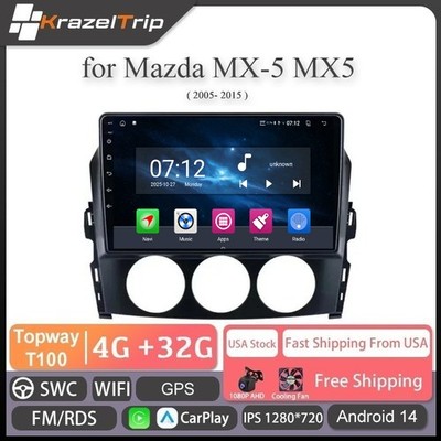 Audio Systems Car Radio for Mazda MX-5 MX5 2005 2006 2007 2008 2009-2015 CarPlay