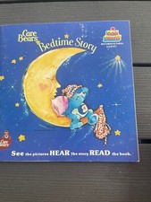 Vintage Care Bear Bedtime Story Record And Read Along Book 33 1/2 Rpm