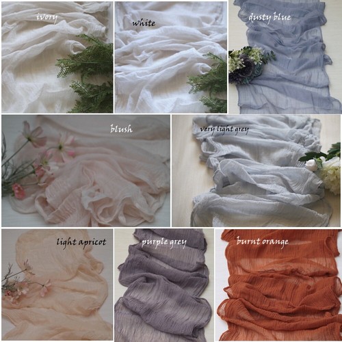 Tendencias! Gasa Boda Paño de Queso Corredor de Mesa, Decoración de Mesa Boda, Estilo   - Imagen 1 de 21