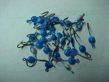 30 NEW PANFISHING JIGS ASSORTED BLUEGILL ICE FISHING BLUE WHITE for rod reel
