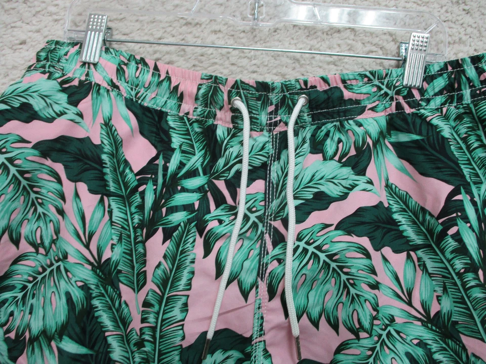 Bañador Blue Wave 2XL XXL Verde Rosa Floral Board Shorts Bolsillos Informales Para Hombres Foto 2 de 4