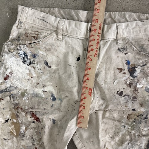 Pantalones de pintores Dickies Sherwin Williams genuinos salpicaduras de pintura envejecida 34x30 - Imagen 6 de 8
