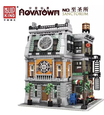 Mould King 16037 Sanctorum Street View Building Modular Set With LED Kit 3439+PC