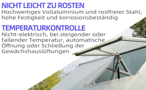 Automatischer Fensteröffner automatischer für Gewächshaus Gartenhaus ohne Strom - Bild 24 von 33