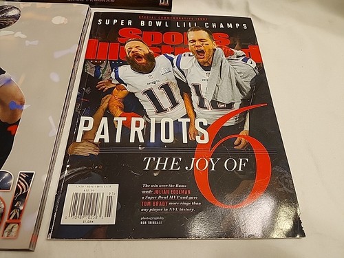Sport illustrated Patriots Tom Brady &Julian Edelman Super Bowl LI Program - Picture 5 of 18