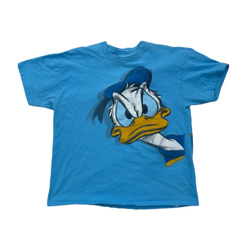 Disney Donald Duck T Shirt Size XL Disneyland Turquoise Blue