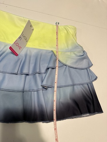 NWT lucky in love Ladies M Tennis Golf pickleball skort Stretch pull on ruffle - Picture 7 of 9
