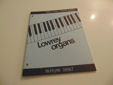 Lowrey Organ IC44AR-1 Neptune Spinet Service Repair Shop Manual Schematics