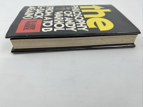 The Philosophy Of Andy Warhol Hardback AUTOGRAPHED SIGNED TWICE First Edition 1s - Imagen 7 de 17