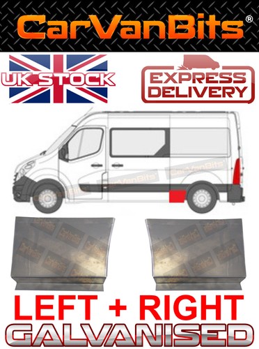 FOR RENAULT MASTER VAUXHALL MOVANO NISSAN NV400 10-20 SIDE BODY REPAIR PANEL X2 - Picture 1 of 12