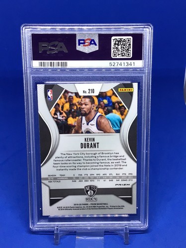 2019-20 Prizm Basketball Kevin Durant Orange Cracked Ice PSA 9 Parallel SP - 第 2/2 張圖片