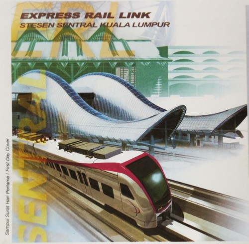 ** Malaysia 2002 Express Rail Link Pair FDC - MNH - Picture 3 of 9