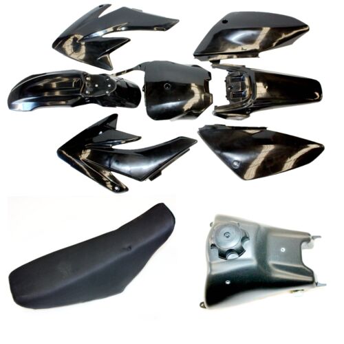 BLACK Fairing Fender Guard + Seat+ Fuel Tank CRF70 150cc PIT PRO Dirt Bike - Picture 2 of 11