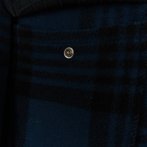 Vintage 60s Pendleton Plaid Virgin Wool Shirt Jacket Boxy Fit Size Men's Medium - Picture 13 of 18