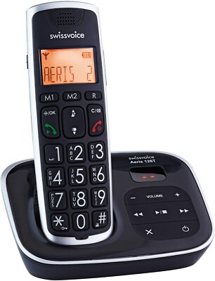 Swissvoice Aeris 126T Schnurlos Telefon mit großen Tasten Seniorentelefon 