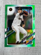 YUKI TAKAHASHI 2021 Topps Chrome NPB Japanese Green Refractor 50/99 #110
