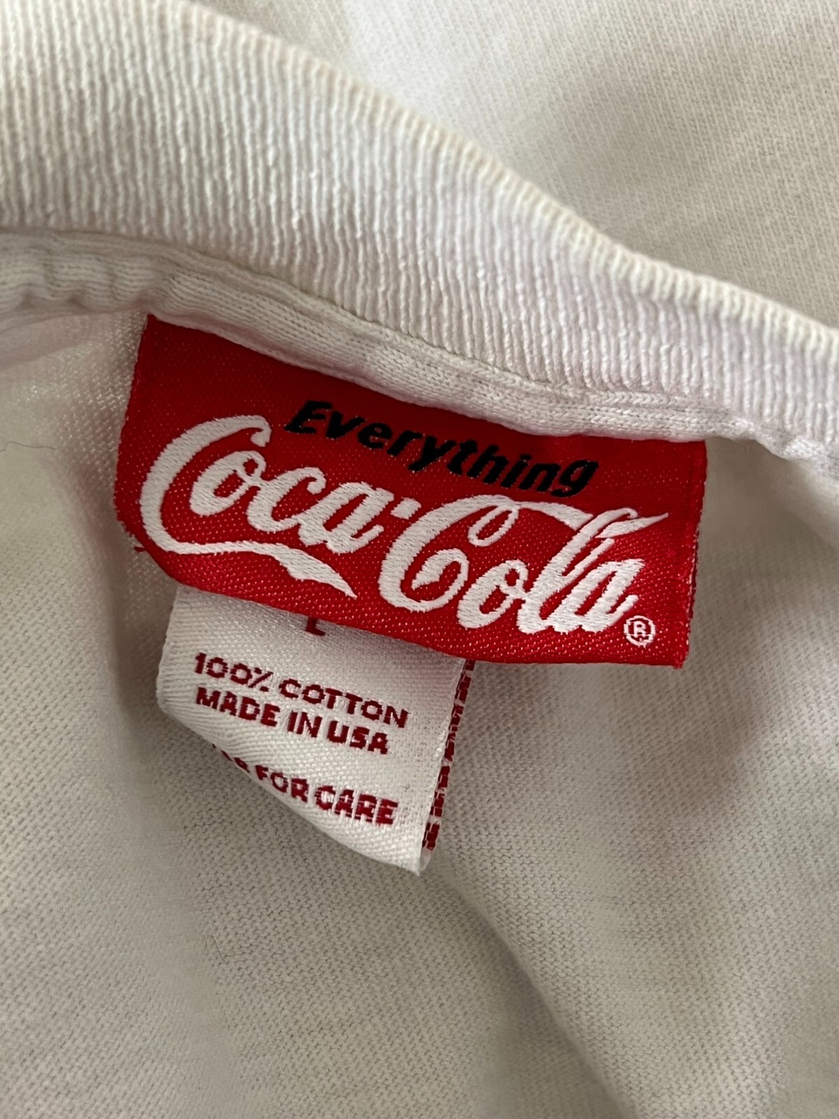 Vtg 1997 Coca-Cola Mens Tshirt White Large Cotton… - image 6