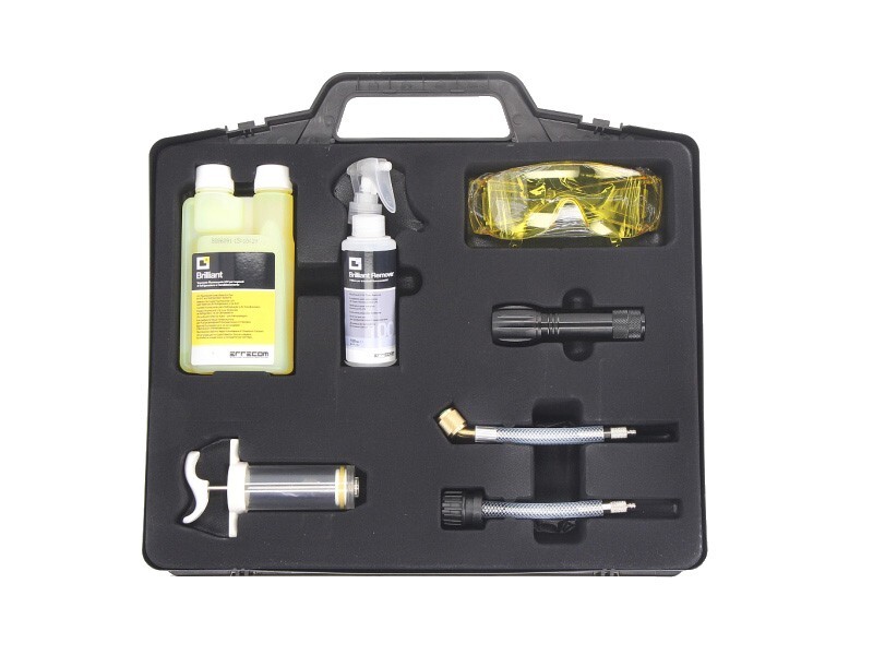 Kit de test de fuite R134a ERRECOM UNIVERSEL pour réparer une climatisation auto qui ne refroidit plus