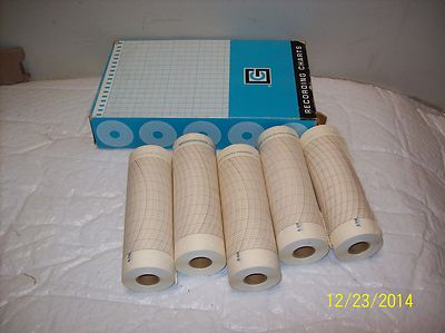 5  ROLLS GRAPHIC CONTROLS 5901-A RECORDING CHARTS TO  FIT ESTERLINE 0-140