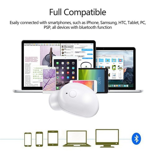 Wireless Earphone Bluetooth Mini Earpiece In-Ear Earbud for Android iOS Phones - Picture 9 of 12
