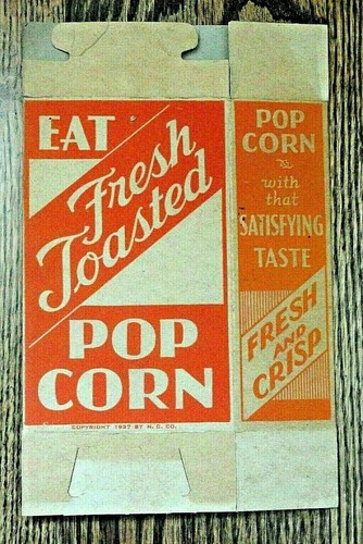 Vintage Eat Fresh Toasted Pop Corn Box - befriedigender Geschmack - frisch und knackig - Bild 4 von 4