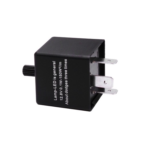 US Location 3Pin CF13 LED Flasher Relay Fix for Hyper Flash Adjustable Blinker - Bild 7 von 11