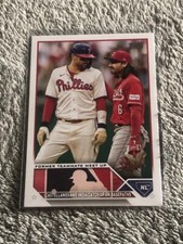724-19 2023 Topps Update Former Teammate Meet Up Castellanos and India catch up