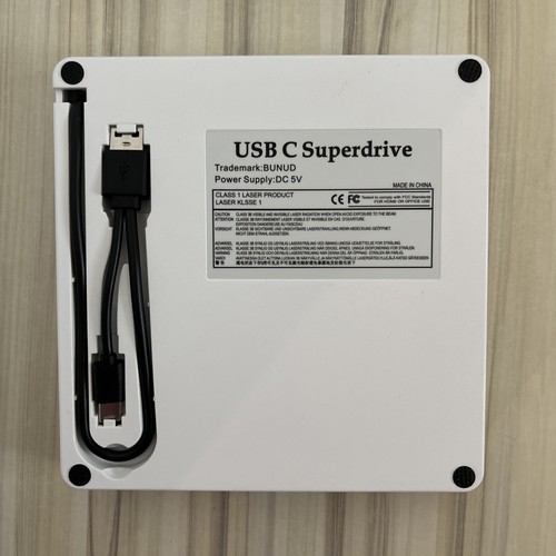 Unidad de CD/DVD externa para computadora portátil, USB 3.0 y CD DVD portátil tipo C - Imagen 4 de 6