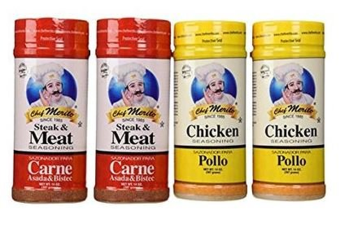 Carne Asada 2 Beef and 2 Chicken Seasonings 14Oz 4-Pack