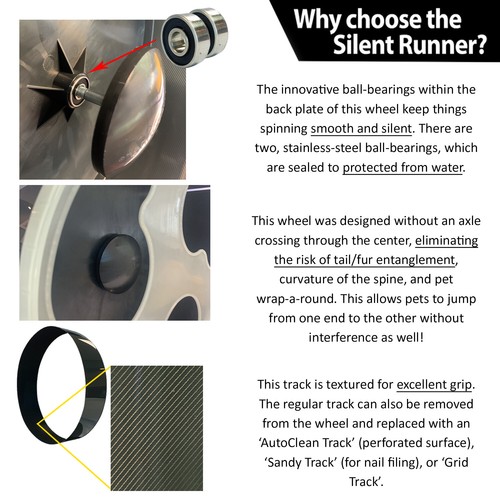 Silent Runner Glow Wheel 12" + Autoclean Track + Sandy Track + Cage Attachment - Picture 6 of 10