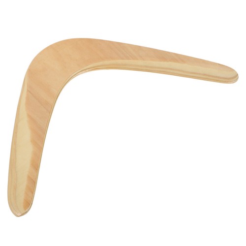 1PZ Boomerang Creativi Principianti Artigianali in Legno Boomerang Divertenti Giocattolo Volante