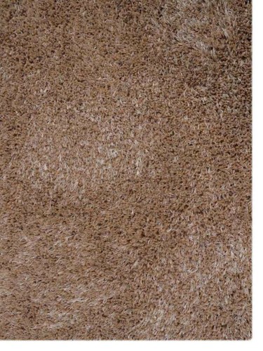Eco-Friendly Hand Tufted Shag Polyester Area Rug Solid Beige BBH Homes - Picture 5 of 8
