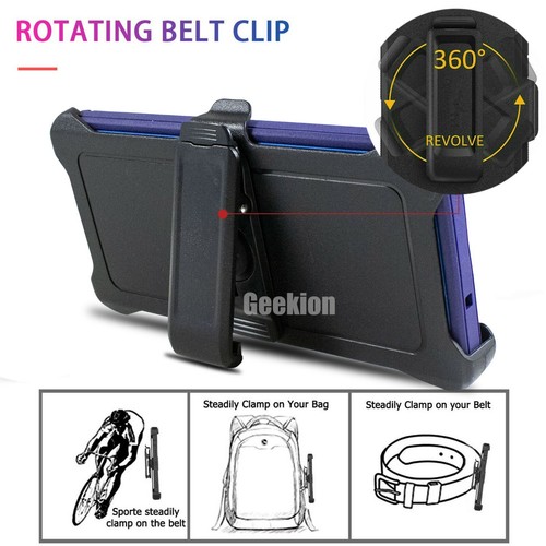 For Samsung Galaxy Note 20 / 20 Ultra Shockproof Rugged Case Cover + Belt Clip - Picture 4 of 11