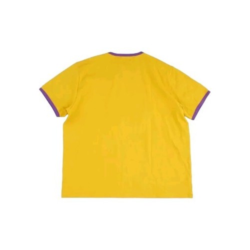 King McNeal Collection Omega Gold Crest Ringer Shirt Men 3XL Yellow Crewneck - Picture 9 of 9