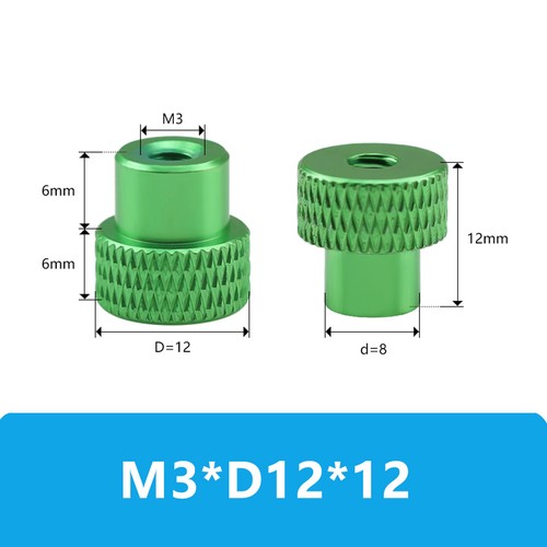 Rändelmutter M3 M4 M5 M6 M8 M10 Durchgangsloch Aluminium hohe Form Raendelmutter - Bild 19 von 20