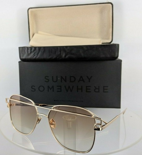 Brandneue authentische Sunday Somewhere Sonnenbrille Jesse 152 Wgo 57 mm Gestell