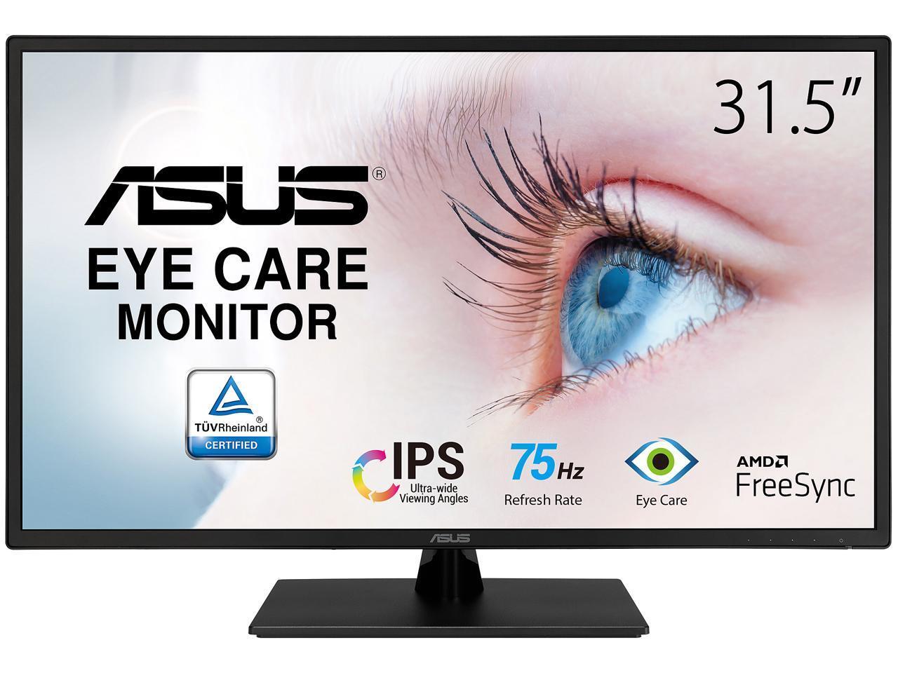 Монитор ASUS 31.5 с разрешением 1080P (VA329HE) - Full HD, IPS, 75 Гц, Адаптивная синхронизация, Защита глаз