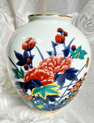 Vintage 50 years ago/''MASAMINE 正峯''  KUTANI YAKI  pot 20cm〜  /direct from Japan
